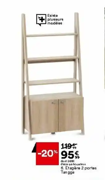 BUT Etagère 2 portes tangga offre