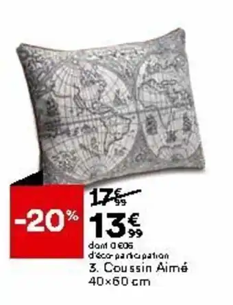 BUT Coussin aimé offre