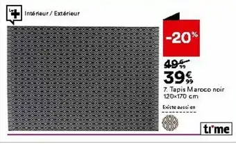 BUT Tapis maroco noir offre