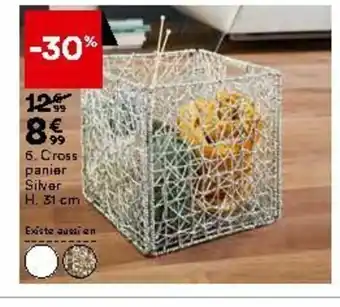 BUT Cross panier silver offre