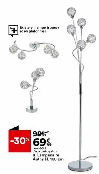 BUT Lampadaire anthy offre