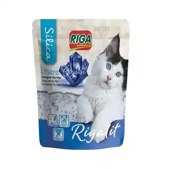 Auchan Litière silice crystal longue durée pour chat rigalit offre