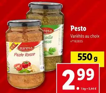 Lidl Baresa pesto offre