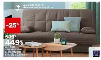 BUT Banquette lit clic-clac carmen offre