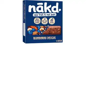 Auchan Barres de céréales nakd myrtille offre