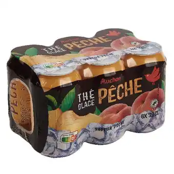 Auchan Boisson au thé saveur pêche auchan offre