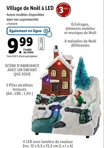 Lidl Village de noël à led offre