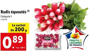 Lidl Radis équeutés offre