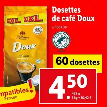 Lidl Bellarom dosettes de café doux offre