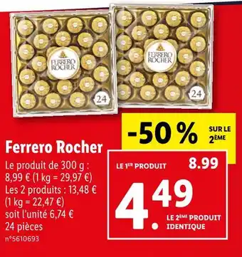Lidl Ferrero rocher ferrero rocher offre