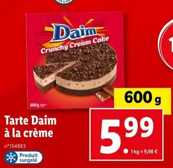 Lidl Daim tarte à la crème offre