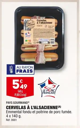 ALDI Pays gourmand cervelas à l’alsacienne offre