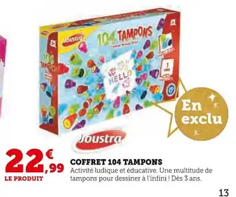 Joustra coffret 104 tampons