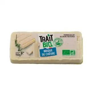 Auchan Brique de chèvre bio trait bio offre