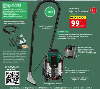 Lidl Parkside aspirateur injecteur/extracteur offre