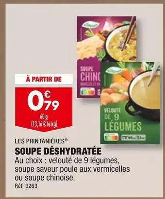 ALDI Les printanières soupe déshydratée offre
