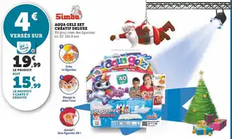 Super U Simba aqua gelz set créatif deluxe offre
