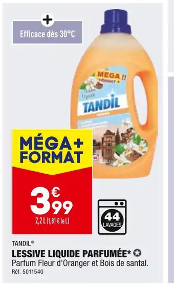 ALDI Tandil lessive liquide parfumée offre