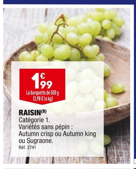 Promo Raisin chez ALDI