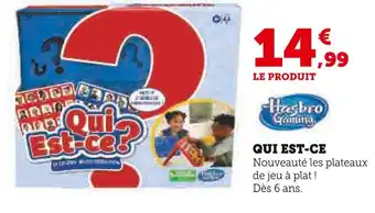 Super U Hasbro gaming qui est-ce offre
