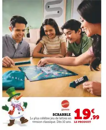 Mattel games scrabble