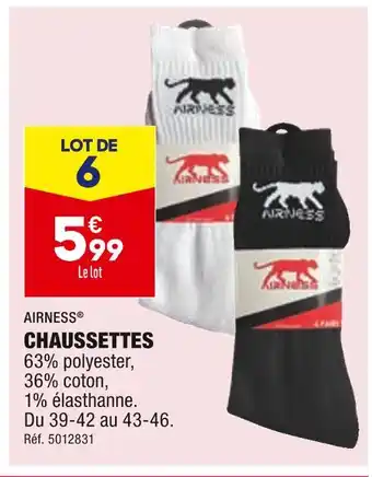 ALDI Airness chaussettes offre