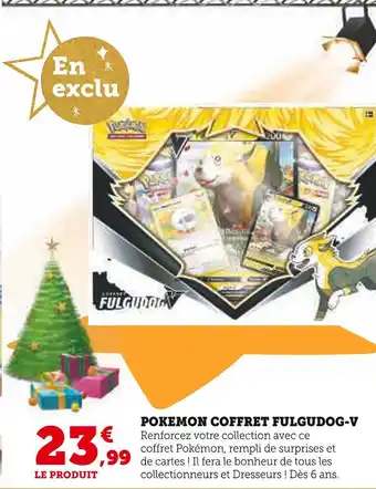 Super U Pokemon pokemon coffret fulgudog-v offre