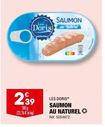 ALDI Les doris saumon au naturel offre