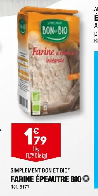 ALDI Simplement bon et bio farine épeautre bio offre
