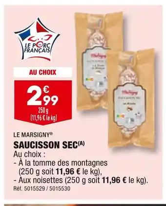 ALDI Le marsigny saucisson sec offre