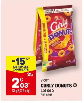 ALDI Vico curly donuts offre