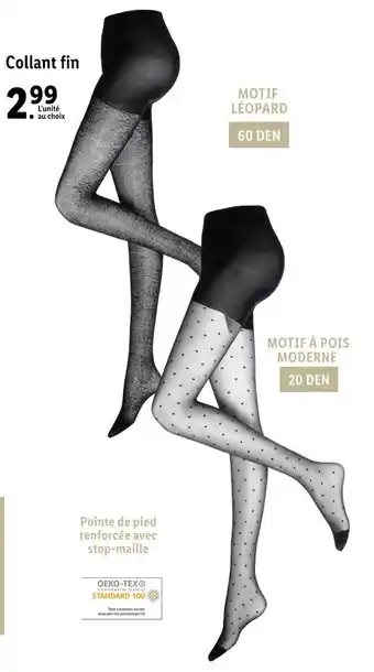 Lidl Esmara collant fin offre