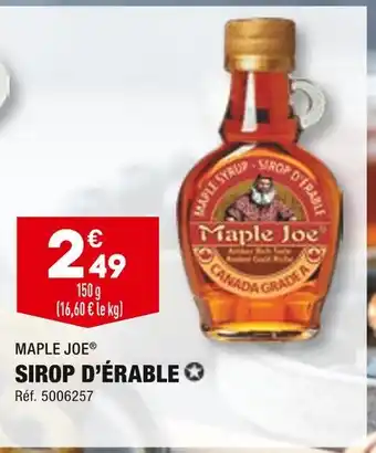 ALDI Maple joe sirop d’érable offre