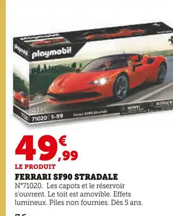 Hyper U Playmobil ferrari sf90 stradale offre
