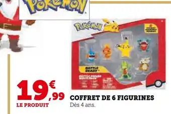Super U Pokemon coffret de 6 figurines offre