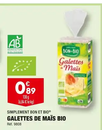 ALDI Simplement bon et bio galettes de maïs bio offre