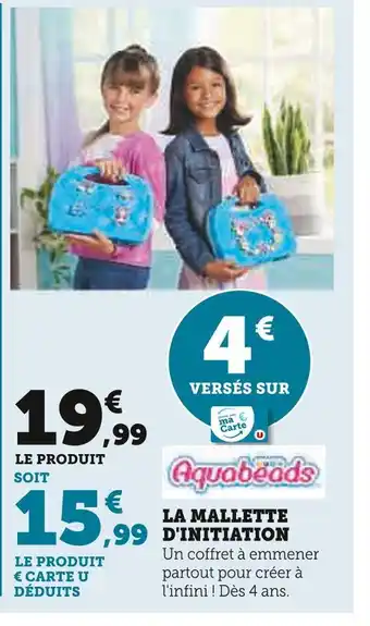 Super U Aquabeads la mallette d'initiation offre