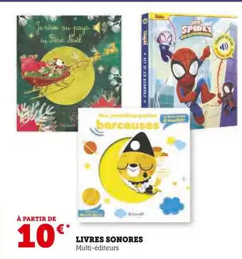 Hyper U Livres sonores offre
