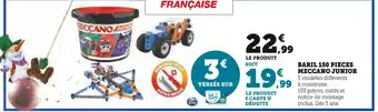 Meccano baril 150 pieces meccano junior
