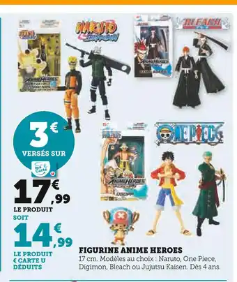 Hyper U Figurine anime heroes offre