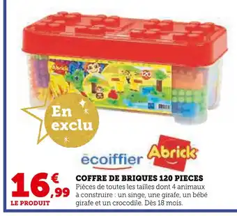 Ecoiffier / abrick coffre de briques 120 pieces