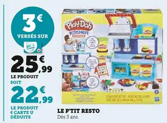 Play-doh le p'tit resto