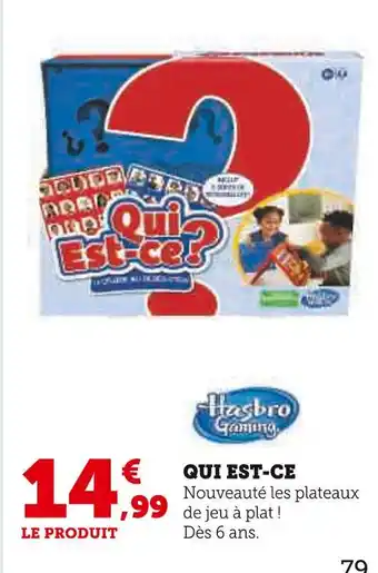 Hyper U Hasbro gaming qui est-ce offre