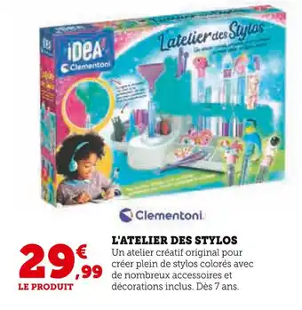 Hyper U Clementoni l'atelier des stylos offre