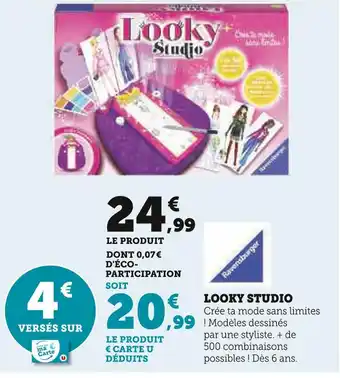 Hyper U Ravensburger looky studio offre