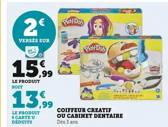 Play-doh coiffeur creatif ou cabinet dentaire