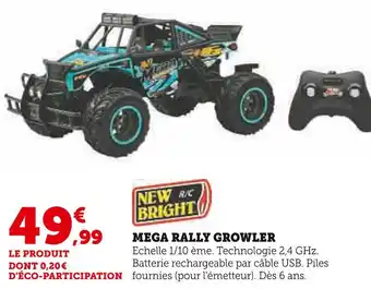 Hyper U New bright mega rally growler offre