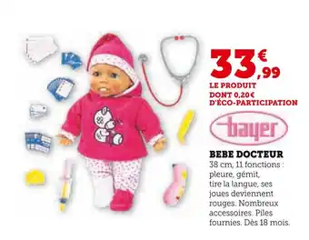 Hyper U Bayer bebe docteur offre