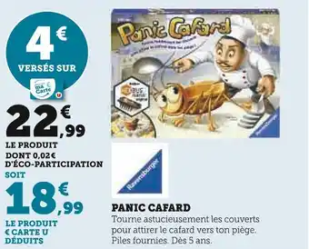 Hyper U Ravensburger panic cafard offre
