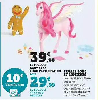 Hyper U Barbie pegase sons et lumieres offre